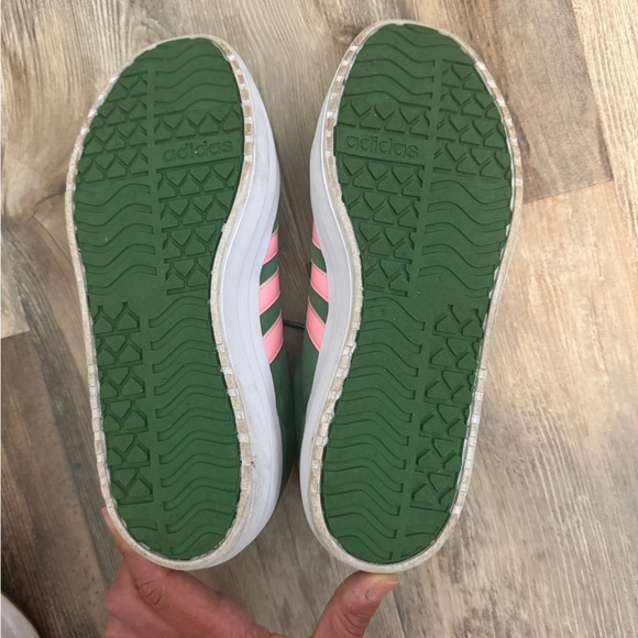 Adidas Green and Pink Skate Sneakers - Picture 4 of 6
